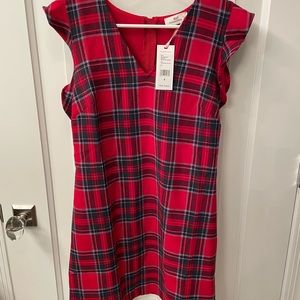 VINEYARD VINES Nantucket Tartan Plaid Red Dress NWT Size 6